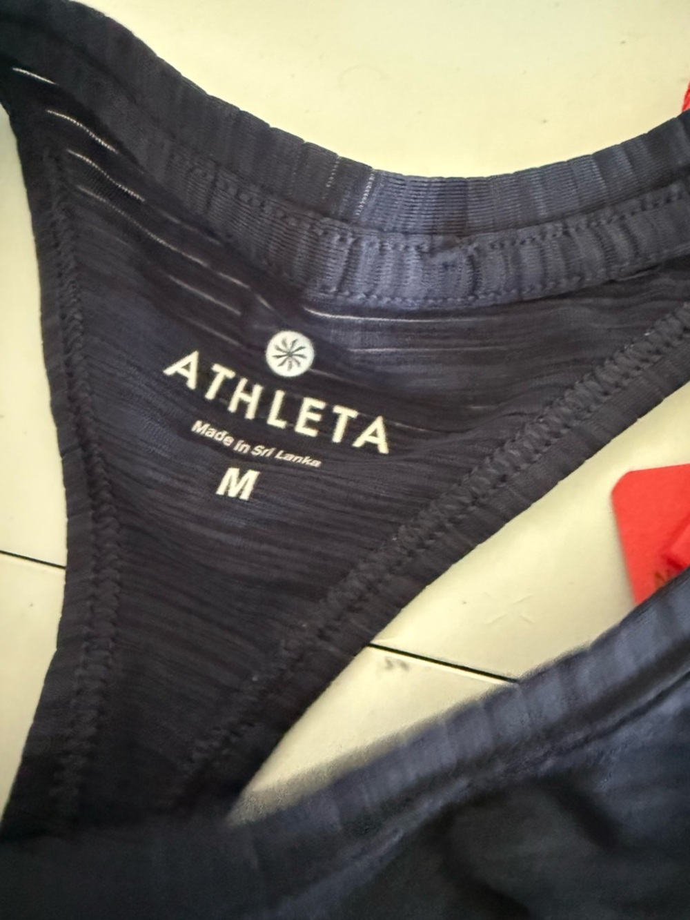 Athleta Deep Navy Racerback Performance Tank - Picture 3 of 3